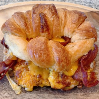 Bacon Croissant Breakfast Sandwich