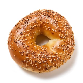 Everything Bagel Toasted with Cream Cheese