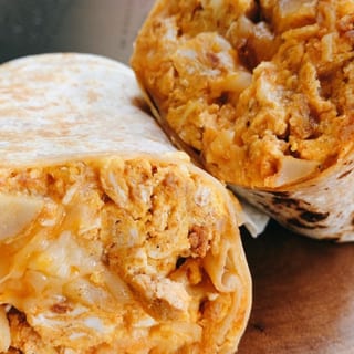 No Meat Breakfast Burrito