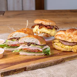 Ham Croissant Breakfast Sandwich